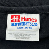 25Th Anniversary Hanes Single Stitch T-Shirt - Large Black Cotton Blend