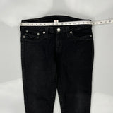 True Religion Skinny Jeans - 33W UK 12 Black Cotton Blend