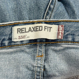 Levis 550 Jeans - 32W 30L Light Wash Cotton