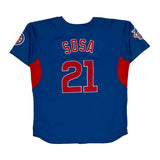 Chicago Cubs Nike Graphic Football Jersey - XL Blue Polyester