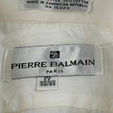 Dress Double Cuff Pierre Balmain Shirt - XL White Polyester Blend