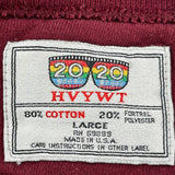 Made In USA 20/20 Hvywt Trout Fly Fishing Sweatshirt - Large Burgundy Cotton