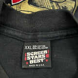 Hammer Time Screen Stars Graphic T-Shirt - 2XL Black Cotton Blend