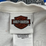 Shiawassee Harley-Davidson Birch Run, Mi Harley Davidson Graphic Long Sleeve T-Shirt - Large White Cotton
