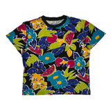 Big Is Beautful Floral T-Shirt - Medium Multicoloured Cotton