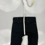 510 Levis Skinny Jeans - 32W 28L Black Cotton