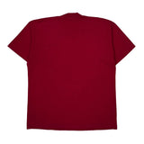 Fruit Of The Loom Single Stitch T-Shirt - XL Red Cotton