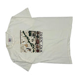 Key West Florida Basix Single Stitch T-Shirt - XL White Cotton