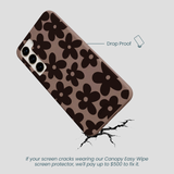 Chocolate Brown Earthy Blooms Samsung Galaxy S23+(Plus) Case