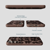 Chocolate Brown Earthy Blooms Samsung Galaxy S23+(Plus) Case