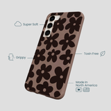 Chocolate Brown Earthy Blooms Samsung Galaxy S23+(Plus) Case
