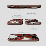 Chocolate Brown Earthy Curves iPhone 11 Case