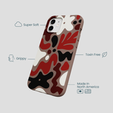 Chocolate Brown Earthy Curves iPhone 12/ iPhone 12 Pro Case