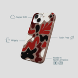 Chocolate Brown Earthy Curves iPhone 13 Mini Case