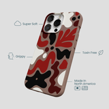 Chocolate Brown Earthy Curves iPhone 13 Pro Max Case
