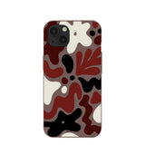 Chocolate Brown Earthy Curves iPhone 13 Case