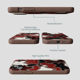 Chocolate Brown Earthy Curves iPhone 14 Plus Case