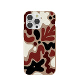 Chocolate Brown Earthy Curves iPhone 14 Pro Max Case