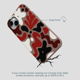 Chocolate Brown Earthy Curves iPhone 15 Plus Case