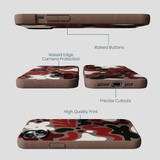 Chocolate Brown Earthy Curves iPhone 15 Plus Case