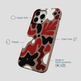 Chocolate Brown Earthy Curves iPhone 15 Pro Max Case