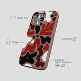Chocolate Brown Earthy Curves iPhone 16 Pro Case