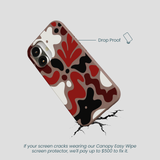 Chocolate Brown Earthy Curves iPhone 16 Case