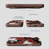 Chocolate Brown Earthy Curves iPhone 16 Case