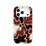 Chocolate Brown Earthy Curves iPhone 17 Pro Case