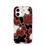 Chocolate Brown Earthy Curves iPhone 17 Case