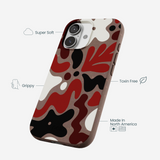 Chocolate Brown Earthy Curves iPhone 17 Case