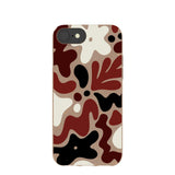 Chocolate Brown Earthy Curves iPhone 6/6s/7/8/SE Case