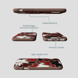 Chocolate Brown Earthy Curves iPhone 6/6s/7/8/SE Case