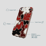 Chocolate Brown Earthy Curves iPhone 6/6s/7/8/SE Case