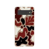 Chocolate Brown Earthy Curves Google Pixel 6 Case
