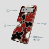 Chocolate Brown Earthy Curves Google Pixel 6 Case