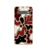 Chocolate Brown Earthy Curves Google Pixel 7a Case