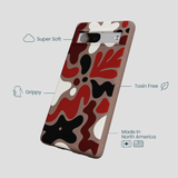 Chocolate Brown Earthy Curves Google Pixel 7a Case