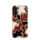 Chocolate Brown Earthy Curves Samsung Galaxy S21 Case