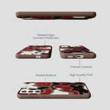Chocolate Brown Earthy Curves Samsung Galaxy S22 Case