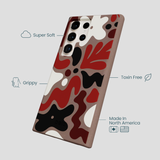 Chocolate Brown Earthy Curves Samsung Galaxy S24 Ultra Case