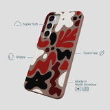 Chocolate Brown Earthy Curves Samsung Galaxy S25+(Plus) Case