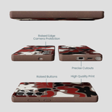 Chocolate Brown Earthy Curves Samsung Galaxy S25 Ultra Case