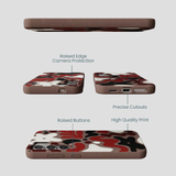 Chocolate Brown Earthy Curves Samsung Galaxy S25 Case