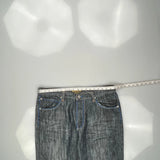 Raw Blue Jeans - 38W 34L Gray Cotton
