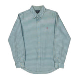Ralph Lauren Checked Shirt - Large Blue Cotton