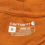 Carhartt Long Sleeve T-Shirt - XL Orange Cotton