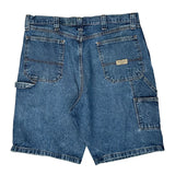 Wrangler Carpenter Shorts - 36W 10L Blue Cotton
