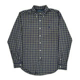 Ralph Lauren Checked Shirt - Large Blue Cotton