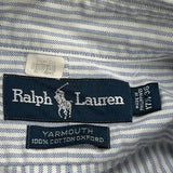 Ralph Lauren Striped Shirt - XL Blue Cotton